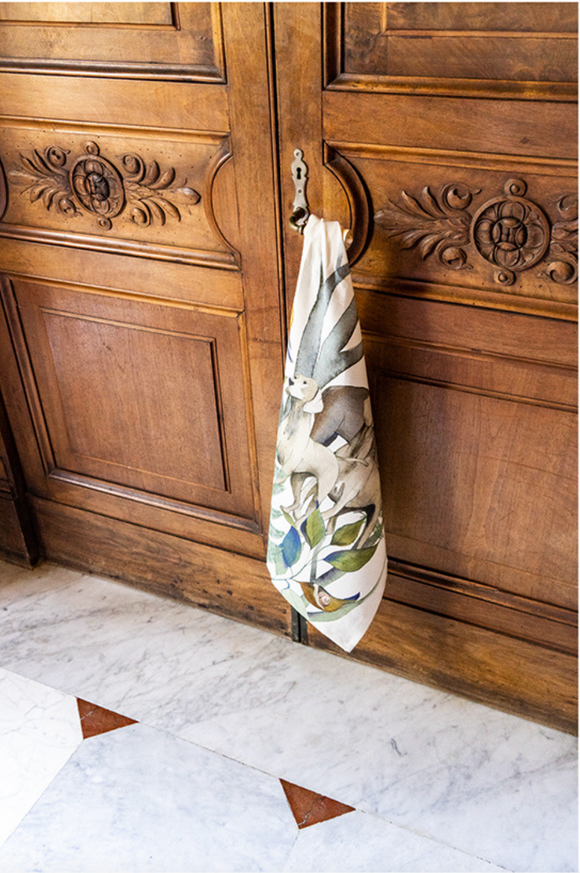Canovaccio Caccia V2 100% Lino 55x75cm - The Napking