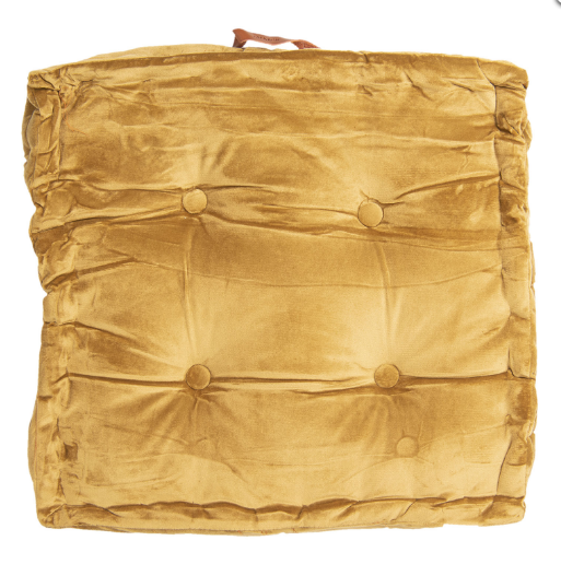 Cuscino Velluto Senape 40x40cm - Clayre & Eef Tessile Casa