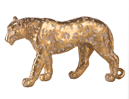 DECORAZIONE LEOPARDO Oro Invecchiato - MONTEMAGGI Living