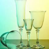 Set 6 Calici Vino Kleopatra FADE 250ml - Cristallo Bohemia Trasparente