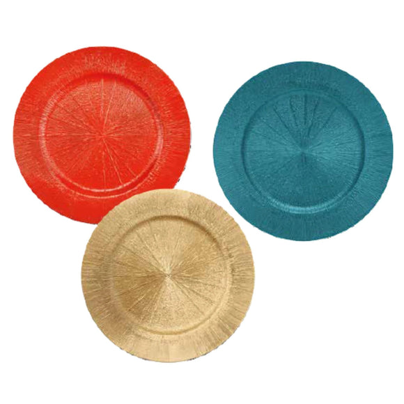 Set 6 Sottopiatti Cliff Corallo 33cm - Eleganti Sottopiatti