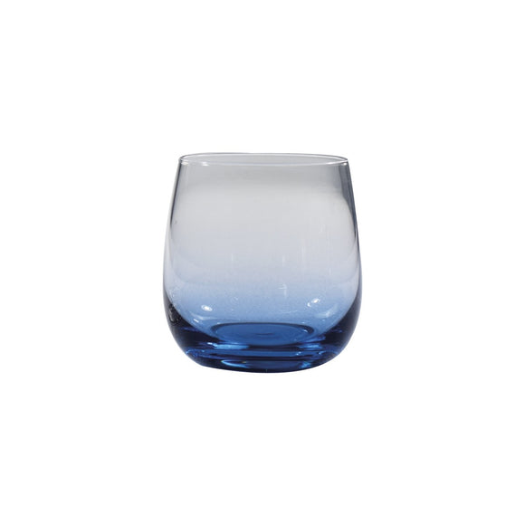 Set 6 Bicchieri Cristallo Fondo Blu 24cm - Preziosa Luxury