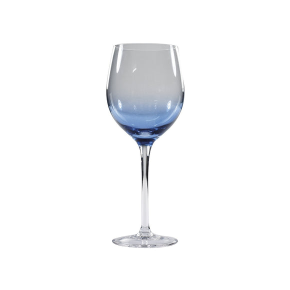 Set 6 Calici Fondo Blu 24cm - Bicchieri Cristallo Preziosa Luxury