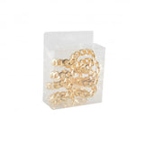 Set 4 Portatovaglioli Catena Oro AULICA - Anelli Tovaglioli Eleganti